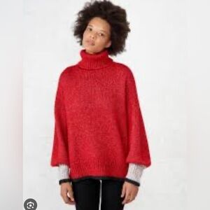 La Ligne Red Turtleneck Sweater